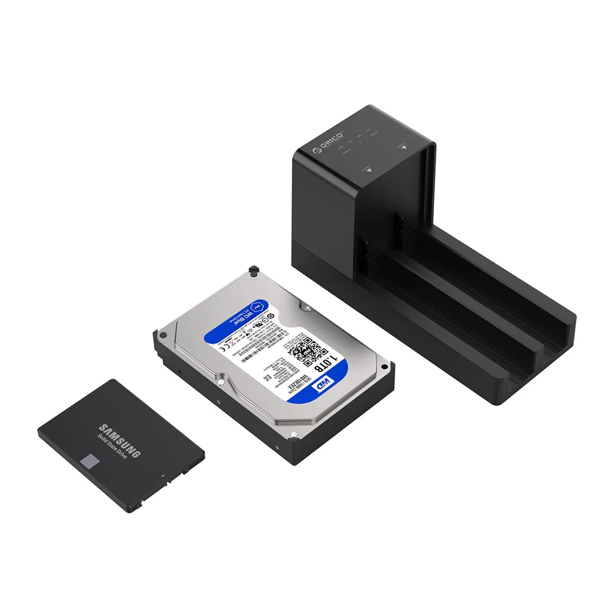 ORICO Dual Bay HDD Docking Station - USB 3.0 Offline Clone for SATA SSD - 13