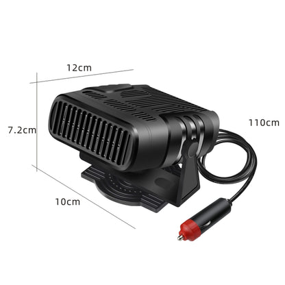 2-in-1 Car Heater and Cooling Fan - 12V/24V Windshield Defroster & Demister