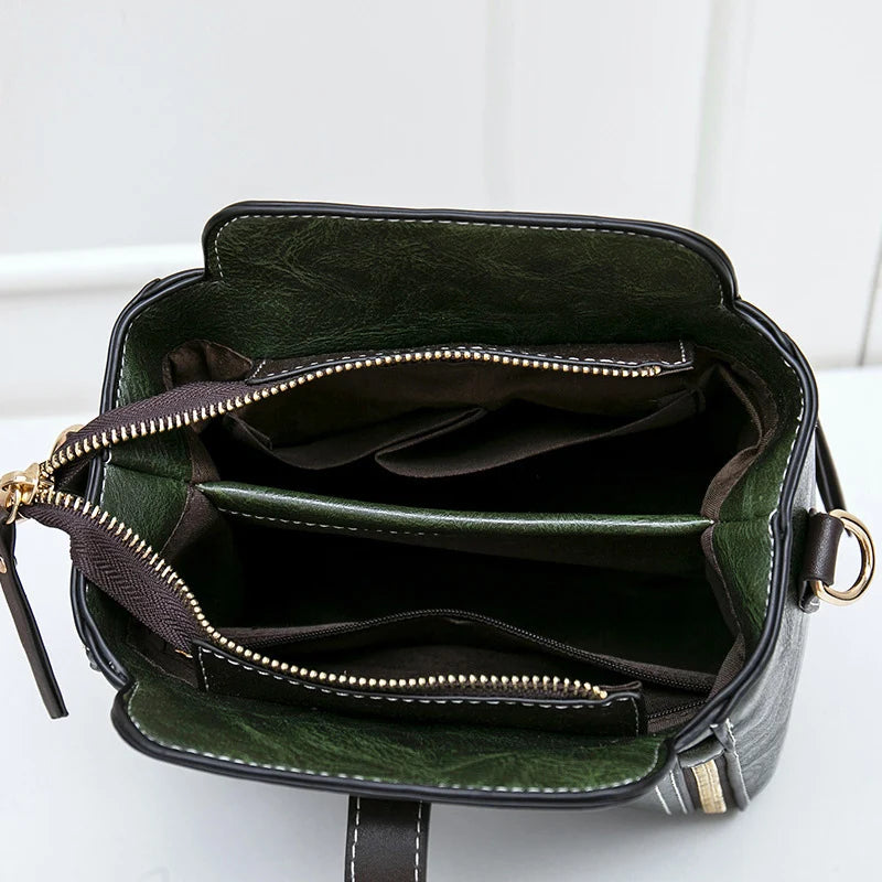 Luxury PU Leather Bucket Bag