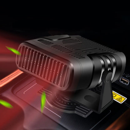 2-in-1 Car Heater and Cooling Fan - 12V/24V Windshield Defroster & Demister
