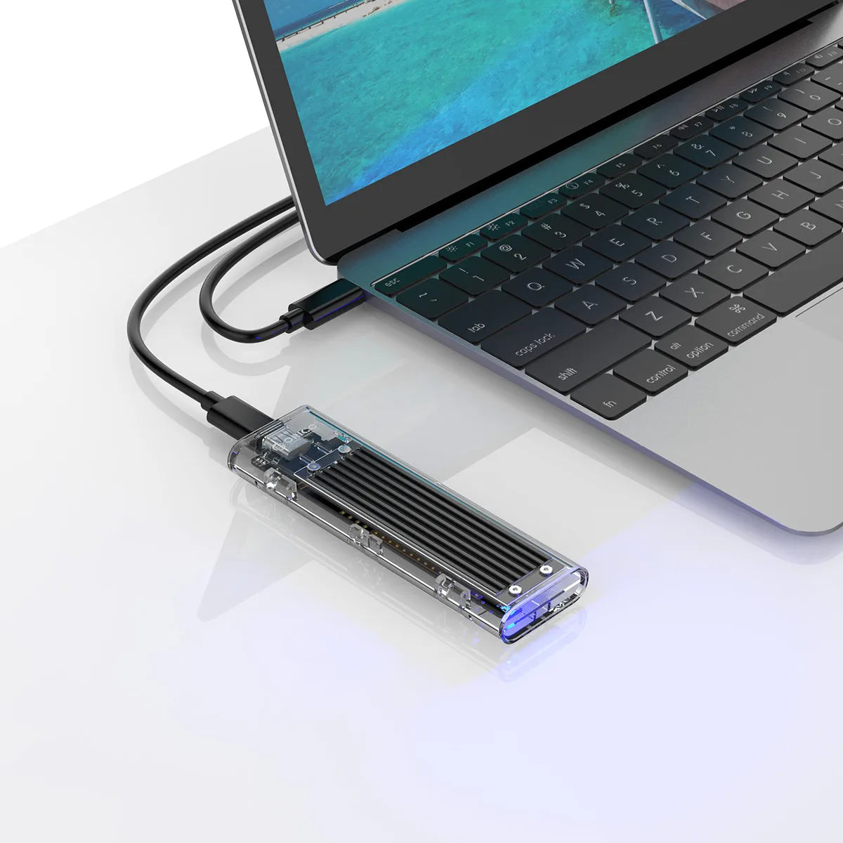 ORICO M.2 NVMe SSD Enclosure USB 3.1 Type-C External Hard Drive Case - 45
