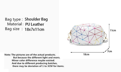 Luxury Laser Geometric Square Bag