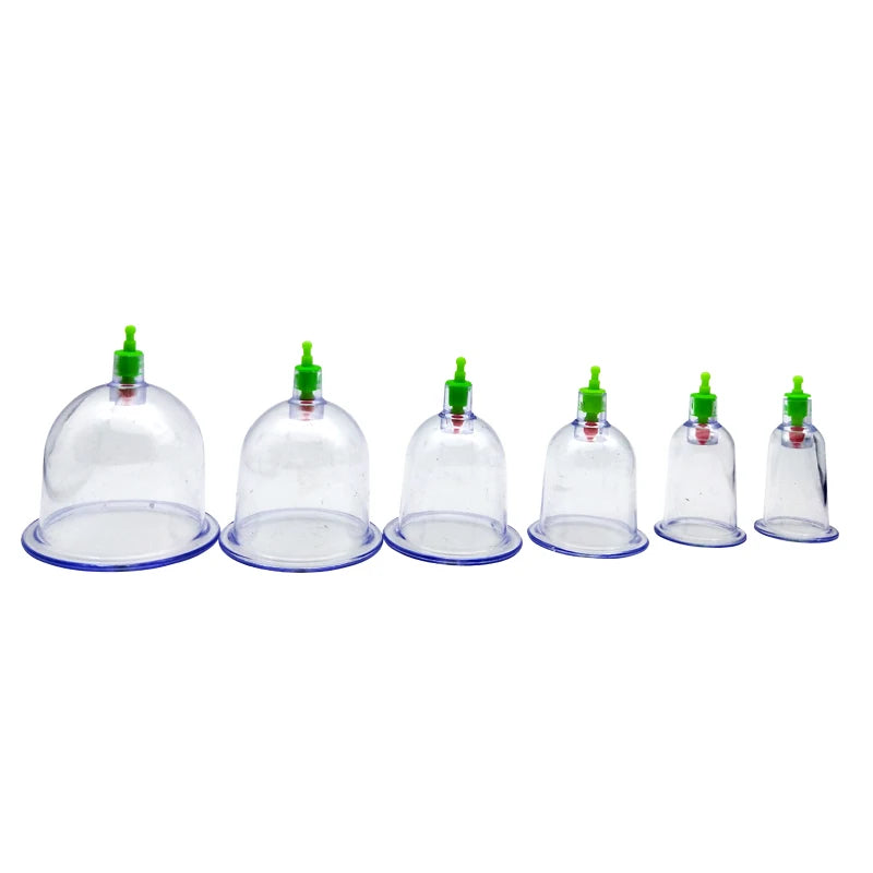 6-Cup Vacuum Cupping Therapy Set with Hand Pump - 17