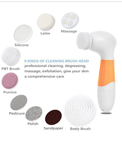 9-in-1 Facial Cleansing Brush Set - Deep Exfoliating & Pore Cleansing Device