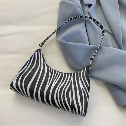 Luxury Zebra Print Underarm Bag