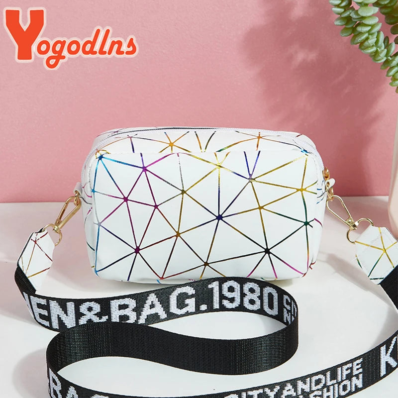 Luxury Laser Geometric Square Bag