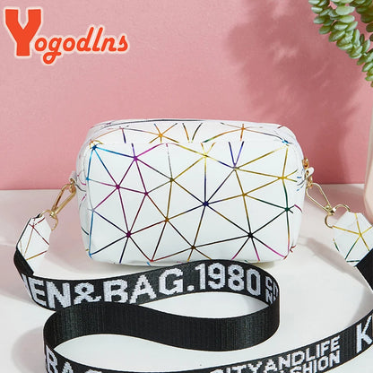 Luxury Laser Geometric Square Bag