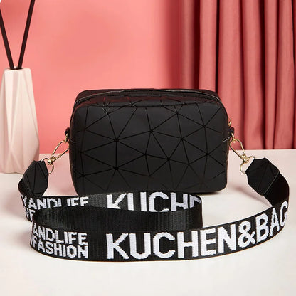 Luxury Laser Geometric Square Bag