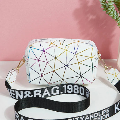 Luxury Laser Geometric Square Bag