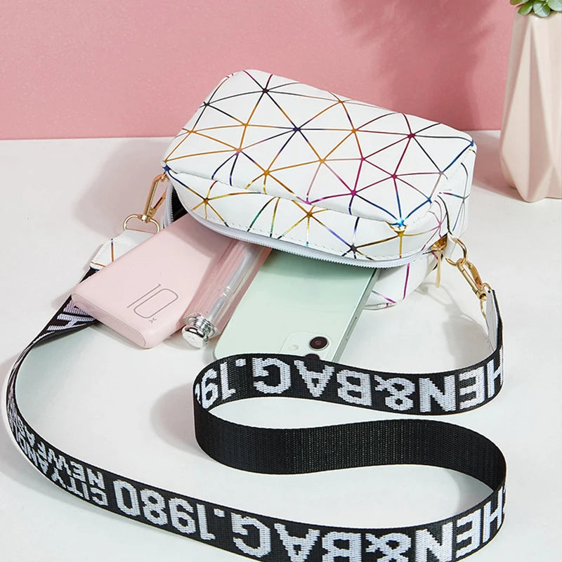 Luxury Laser Geometric Square Bag