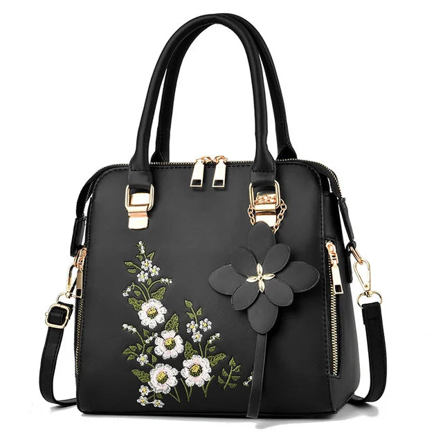 Luxury Embroidered Tassel Tote