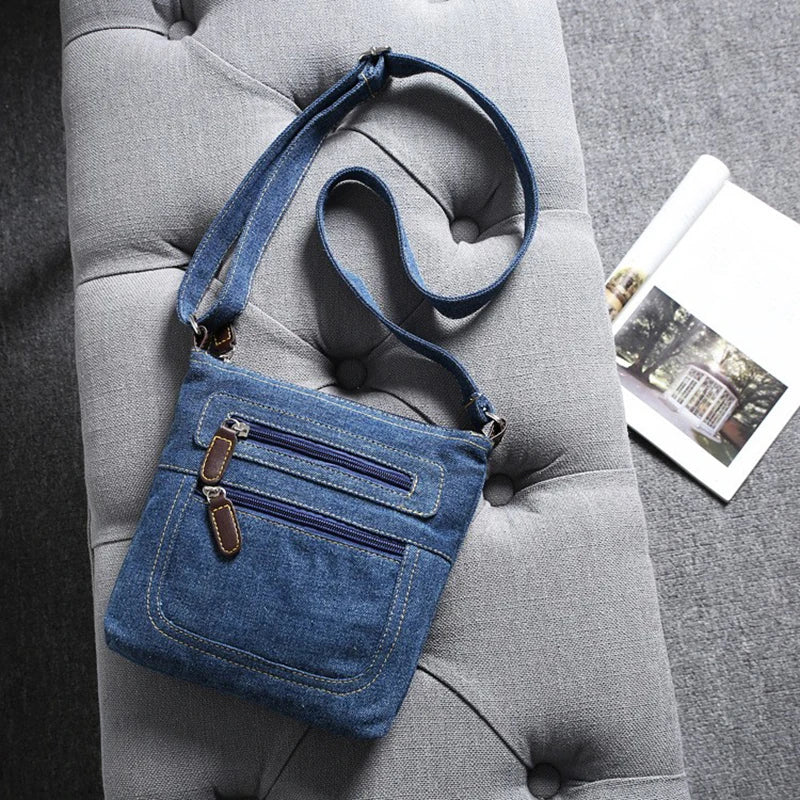 Luxury Vintage Denim Crossbody