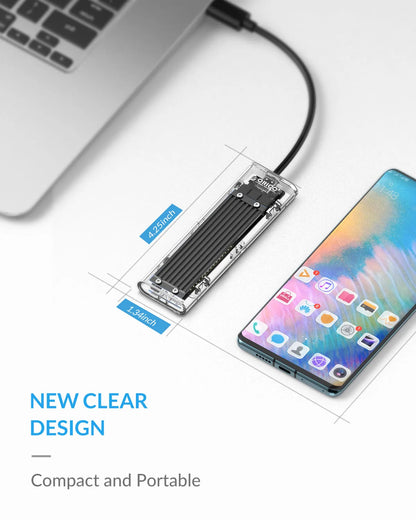 ORICO M.2 NVMe SSD Enclosure USB 3.1 Type-C External Hard Drive Case