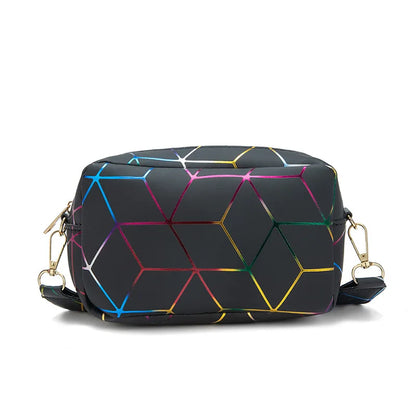 Luxury Laser Geometric Square Bag