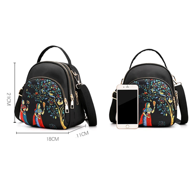 Luxury Multifunctional Nylon Backpack
