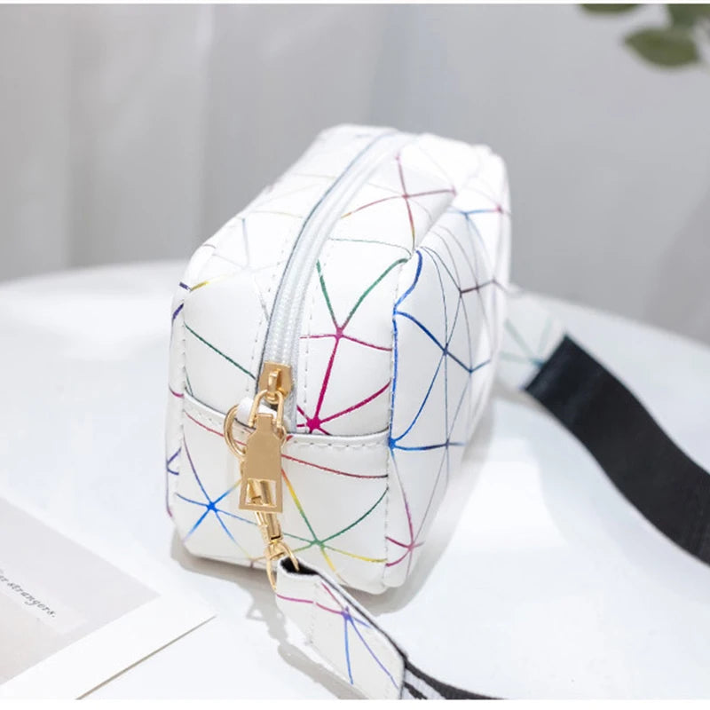 Luxury Laser Geometric Square Bag