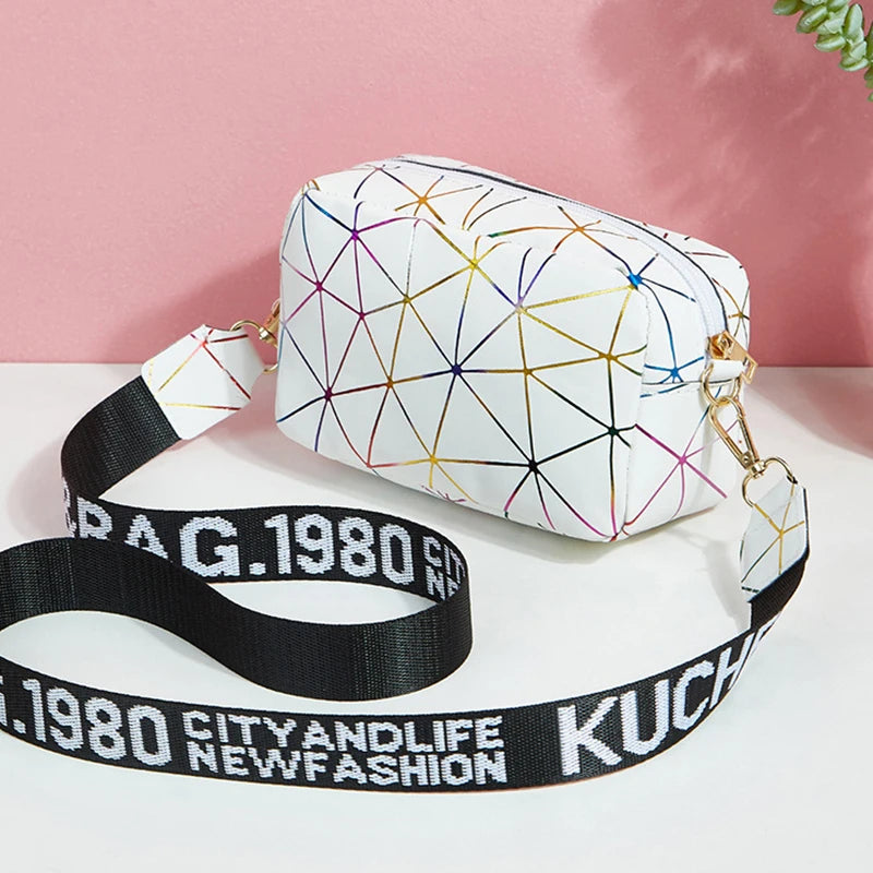Luxury Laser Geometric Square Bag