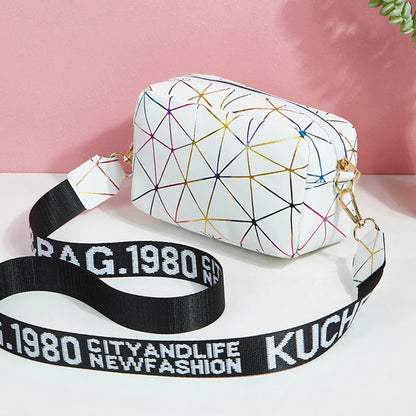 Luxury Laser Geometric Square Bag