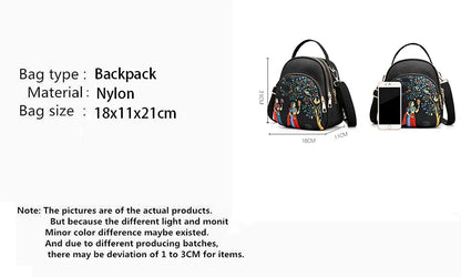Luxury Multifunctional Nylon Backpack