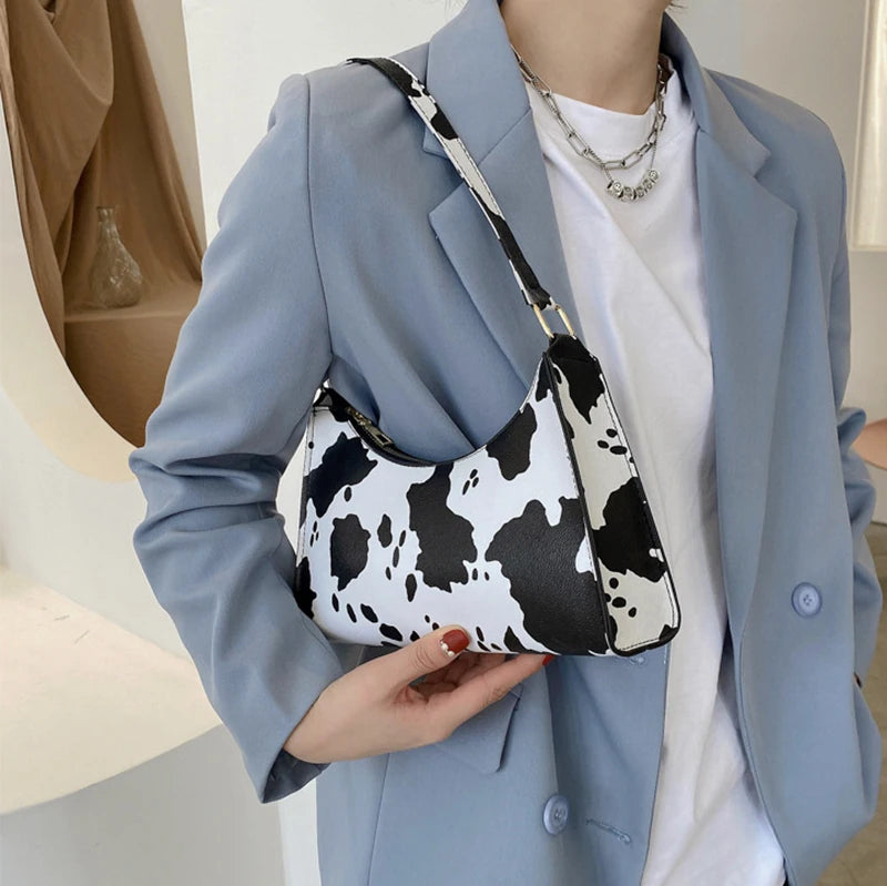 Luxury Zebra Print Underarm Bag