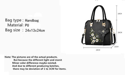Luxury Embroidered Tassel Tote
