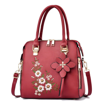 Luxury Embroidered Tassel Tote
