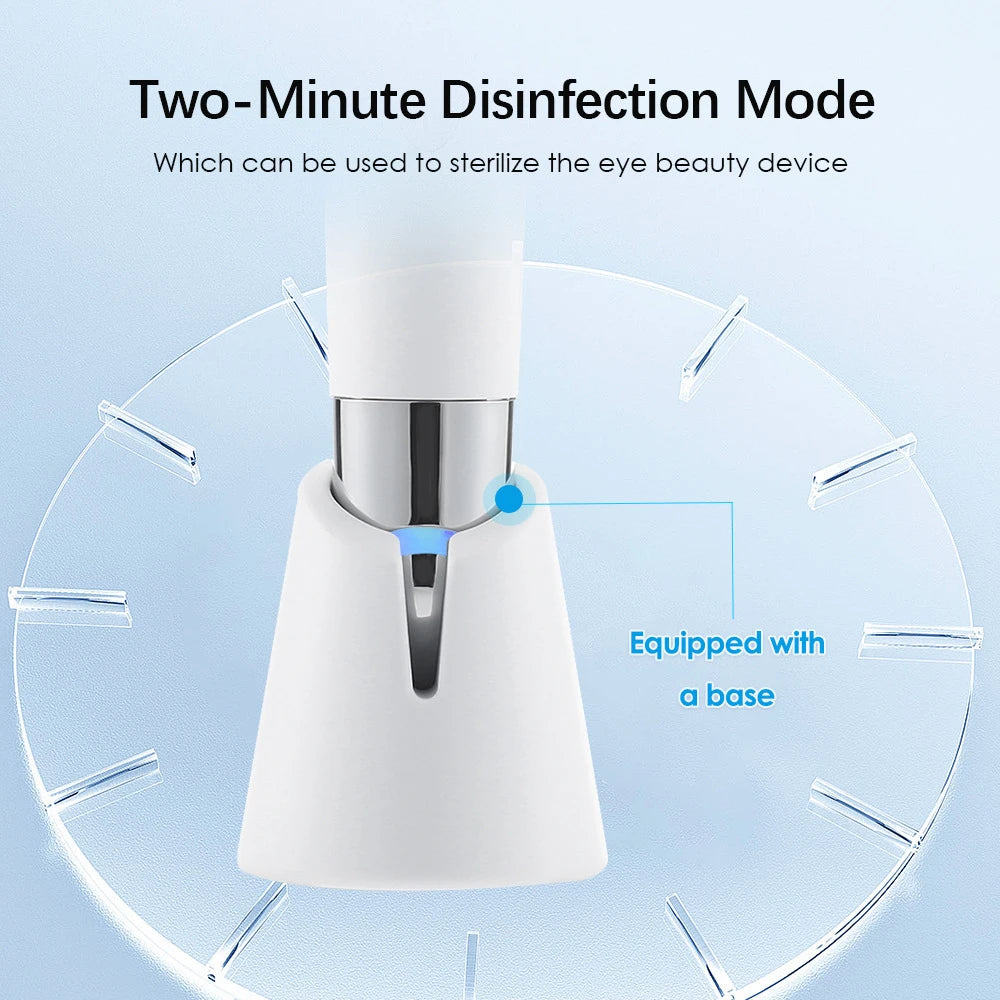 3-in-1 LED Photon Eye & Face Beauty Wand - Anti-Aging Massager for Dark Circles - 10