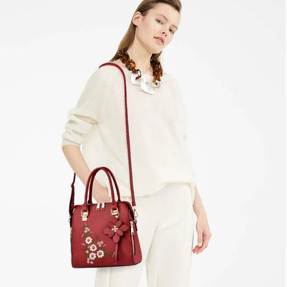 Luxury Embroidered Tassel Tote