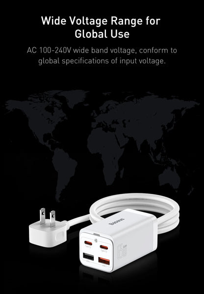 100W/65W GaN Desktop Fast Charger - 4-in-1 Universal Power Station