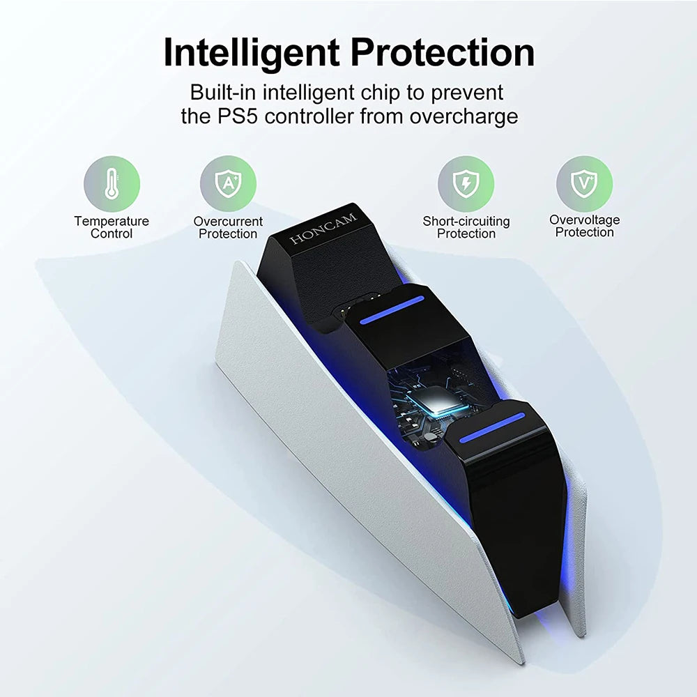 Dual Fast Charging Station for PS5 Wireless DualSense Controllers