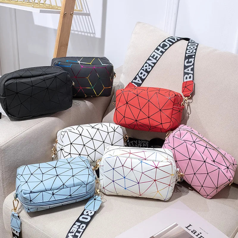 Luxury Laser Geometric Square Bag