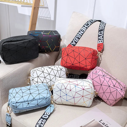 Luxury Laser Geometric Square Bag
