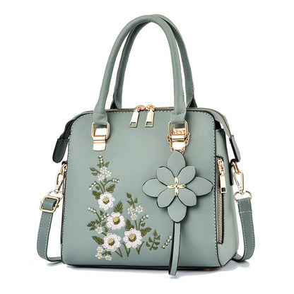 Luxury Embroidered Tassel Tote