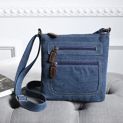 Luxury Vintage Denim Crossbody