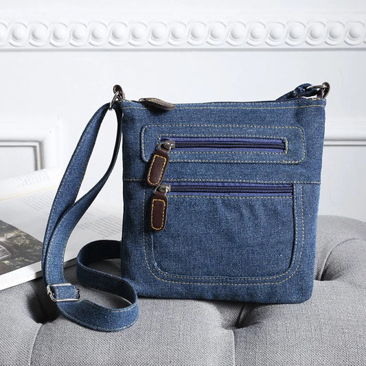 Luxury Vintage Denim Crossbody