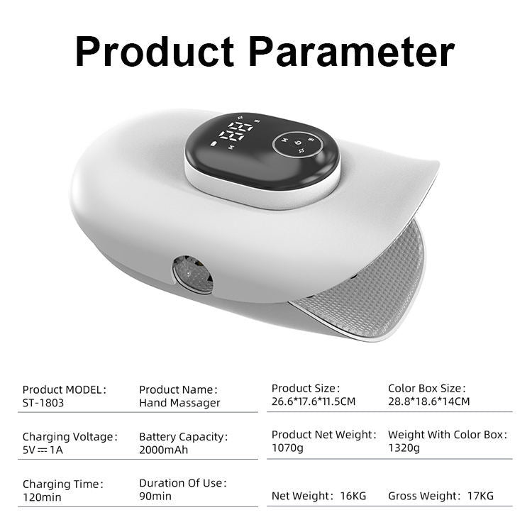 Smart Wireless Hand Massager with Heat and Airbag Compression - 15