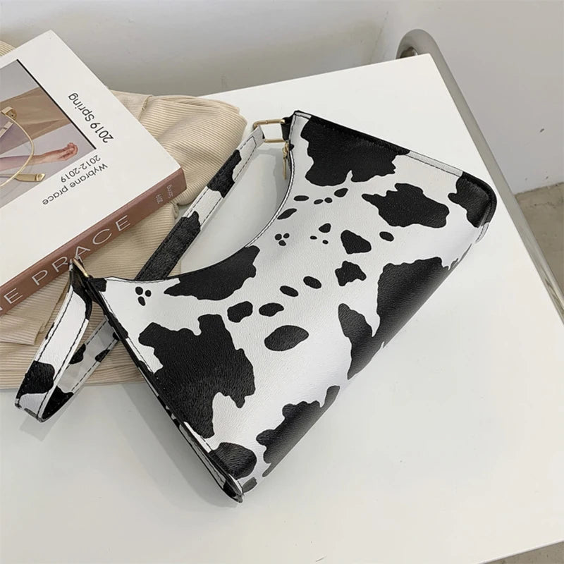 Luxury Zebra Print Underarm Bag