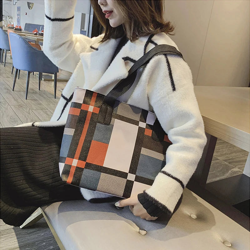 Luxury Large PU Leather Tote