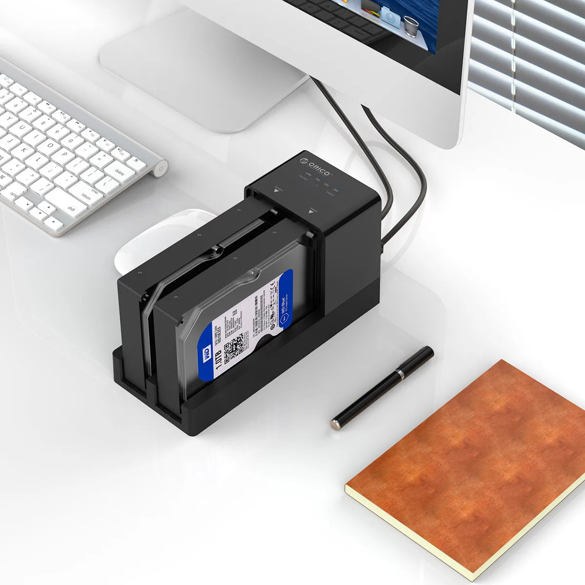 ORICO Dual Bay HDD Docking Station - USB 3.0 Offline Clone for SATA SSD - 12