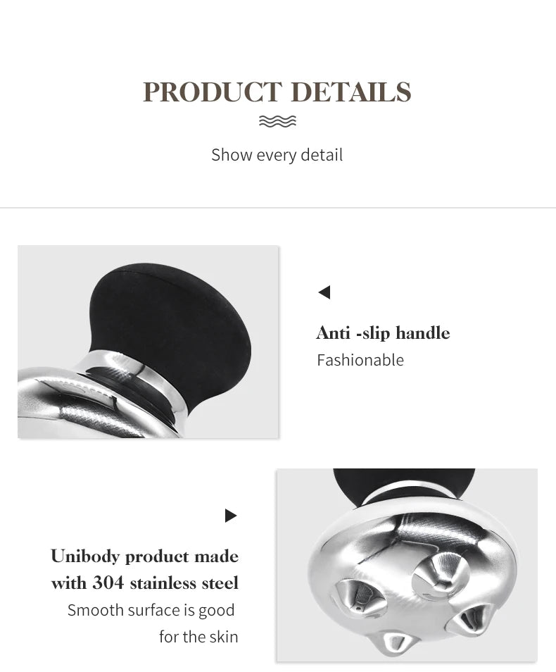 Stainless Steel Mushroom Gua Sha Facial Massager for Skin Tightening - 13