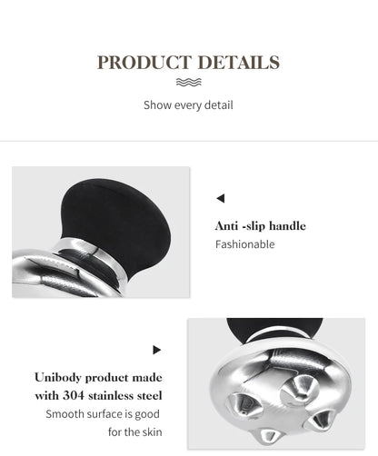 Stainless Steel Mushroom Gua Sha Facial Massager for Skin Tightening
