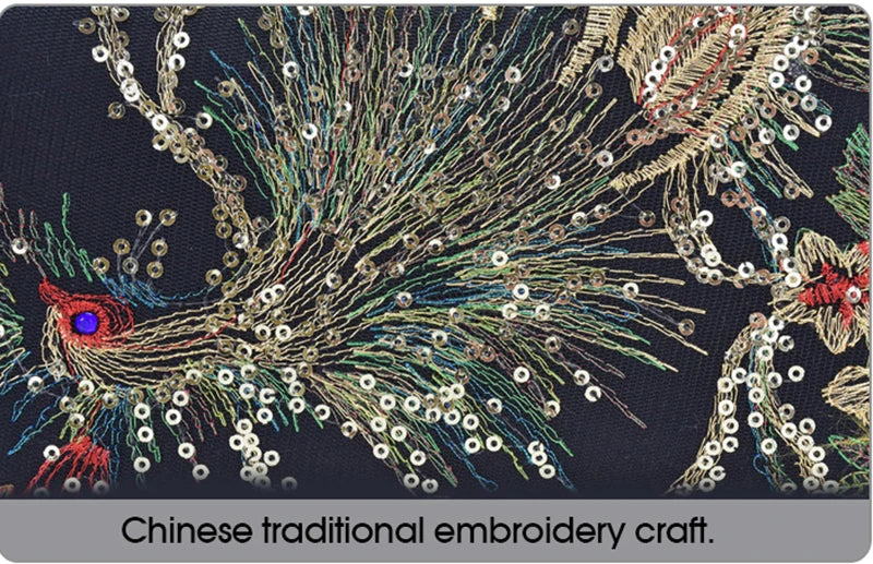 Luxury Boho Peacock Tote