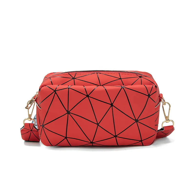 Luxury Laser Geometric Square Bag