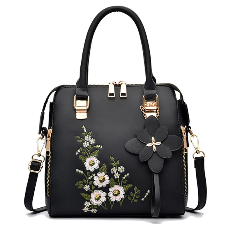 Luxury Embroidered Tassel Tote