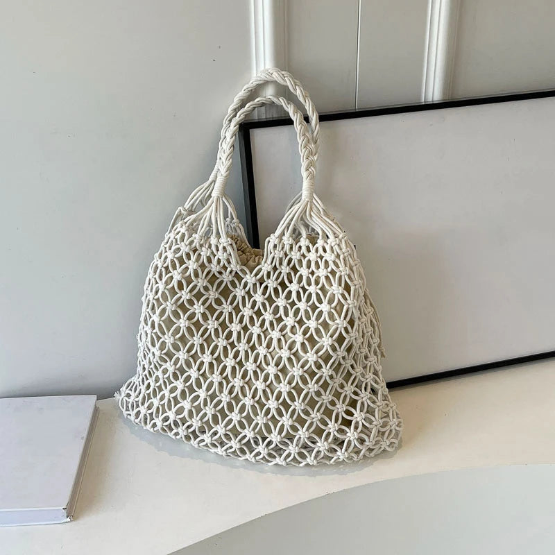 Luxury Boho Knitted Beach Tote