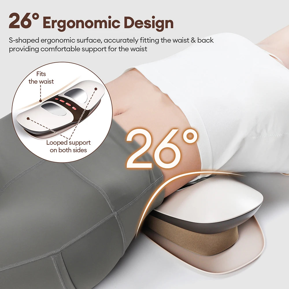 Electric Lumbar Traction Massager with Heat & Vibration