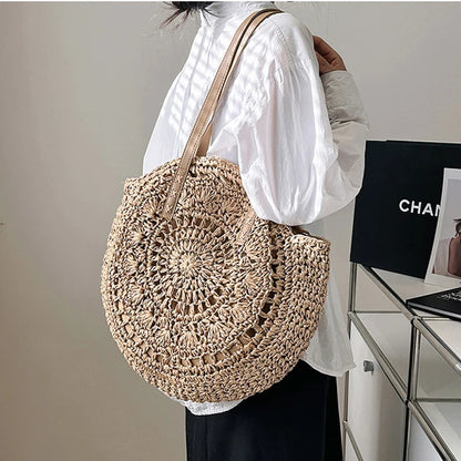 Luxury Woven Summer Straw Tote