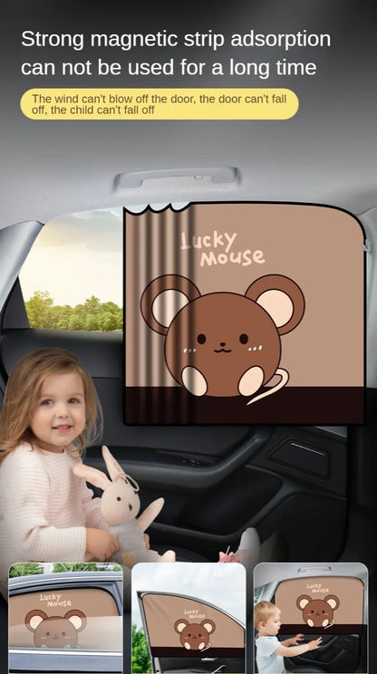 Magnetic Car Window Sunshade for Baby UV Protection