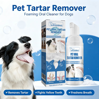 Dog Oral Dental Foam Cleaner - Tartar Plaque Remover & Teeth Whitening