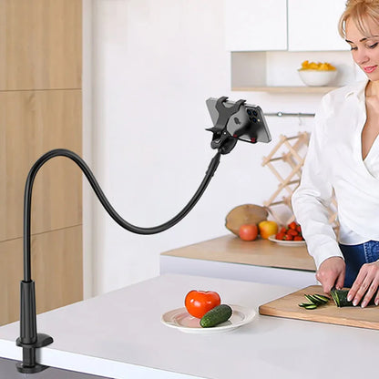 Flexible 360° Long Arm Lazy Phone Holder Mount for Bed & Desk